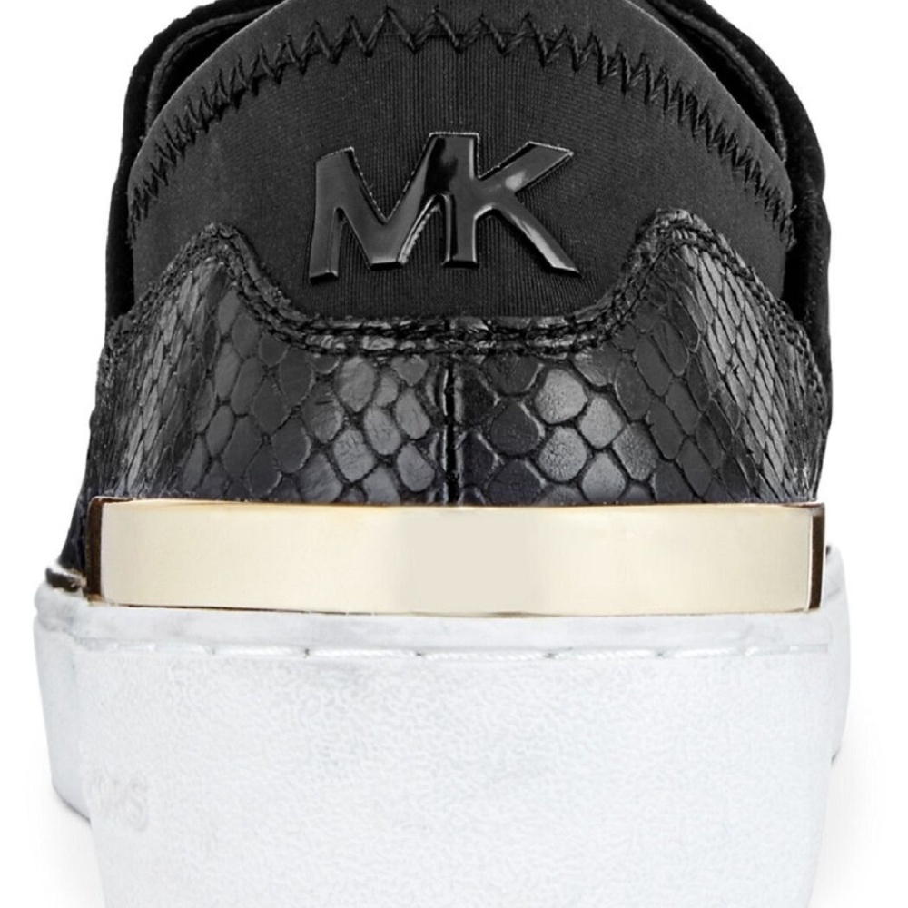 Michael Kors Scout Sneakers Velvet Navy NEW IN BOX - Picture 2 of 3